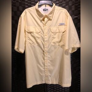 Habit Sunshine Yellow Vented Fishing Button Front Shirt Men’s XL